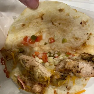 So this was some kind of $13 chicken taco.&apos;