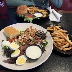 Cobb salad with a side of fries like the adult that I am