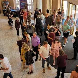 Audience being screened before enter