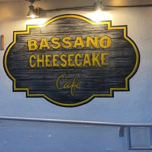 a sign for the restaurant