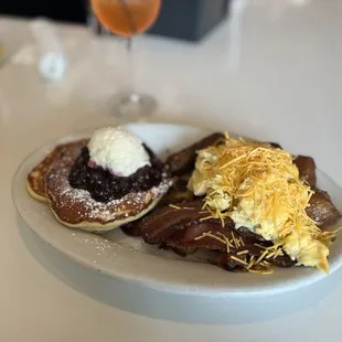 Blueberry pancakes and Big Bang