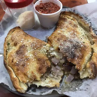 Steak &amp; Onion Calzone