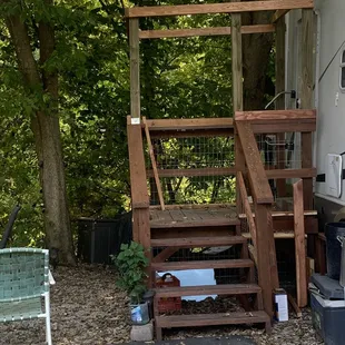 Picture of Catio surrounding my fifth wheel