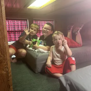 Upstairs loft with 2 full size beds for kids (or young adults)  kids loved it!