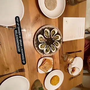 Oyster carrot tartare