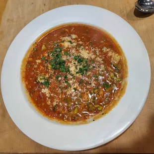 Minestrone Soup- Full of veggies &amp; vegetarian