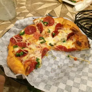 Fresh jalapeño and pepperoni pizza 8&quot;