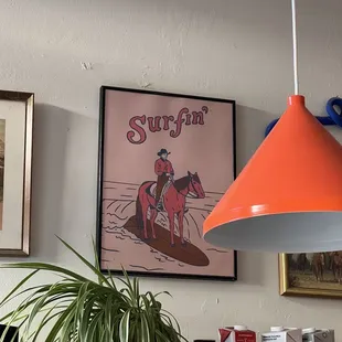 Shot of the cowboy print!