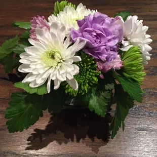 Every detail was beautiful, right down to the centerpieces