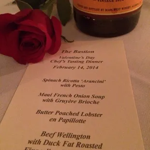 The Valentines Day Dinner. Luscious , Scrumptious and Delicious.