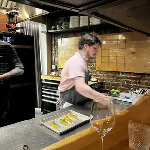 sushi and sashimi, interior