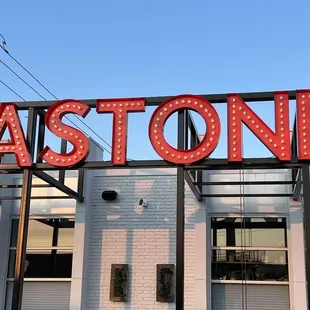 Golden hour signage