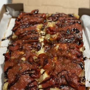 peppadew peppers, pepperoni, pineapple, balsamic glaze.. bomb