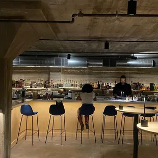 The basement bar