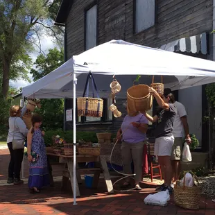 Crafts and produce and baked goods and more.