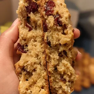 White chocolate cranberry oatmeal pudge