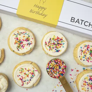 The Sugar - A classic sugar cookie with buttercream frosting and seasonal sprinkles.