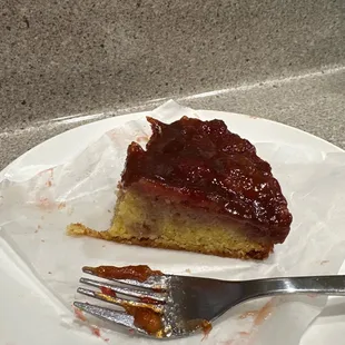 Partially eaten Strawberry/Raspberry Buckwheat Slice ($4.25)