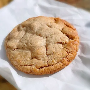 Peanut butter cookie - complementary due to a long wait and that they almost forgot our order.