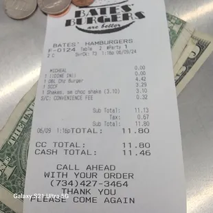 Bill. I was charged for a Double Cheeseburger!