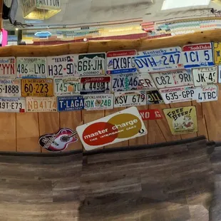 08/13/2022 - license plates from different states. There&apos;s even a Hawaii one!