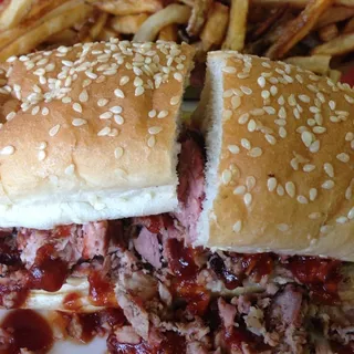 Shredded Rib Meat Sandwich