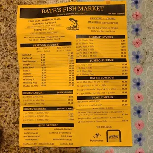 Bates Menu June 2021  All their shit fire!