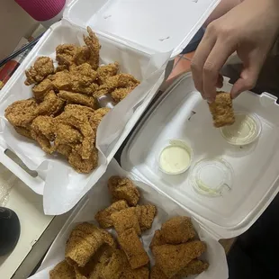 1 lb. Catfish Fillet 1 lb. Sole Fillet Fish 10 Piece Jumbo Shrimp