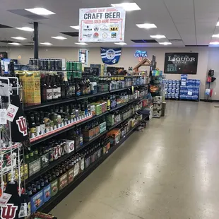 Tons of craft beers to choose from.