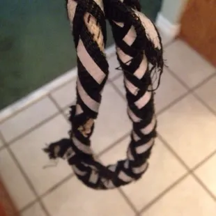 Chewed lead