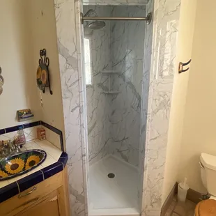 Shower entrance