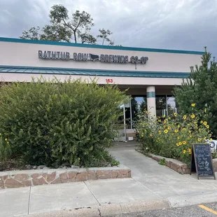 the outside of the building