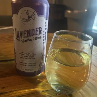 Vara White wine and lavender seltzer water