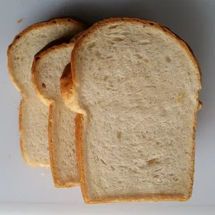 Organic flour bread ($2.50)