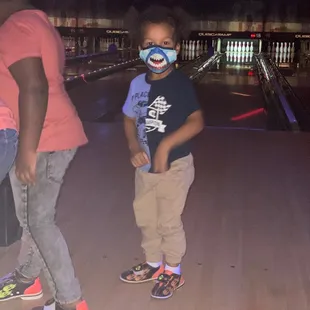 Dj enjoying bowling 1st timer