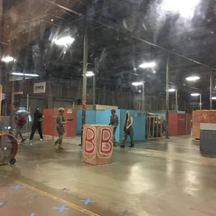 Live action in the arena!