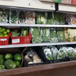 a variety of vegetables on display