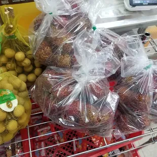 a display of fruits and vegetables