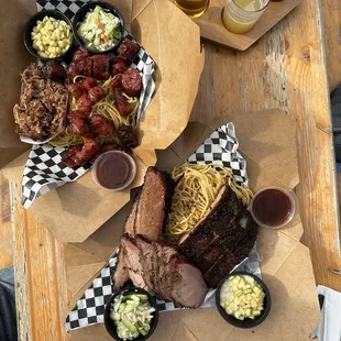 (2) three-meat combo