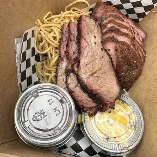 2 piece combo - Spare Ribs and Smoked Brisket