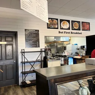 a man working at a counter