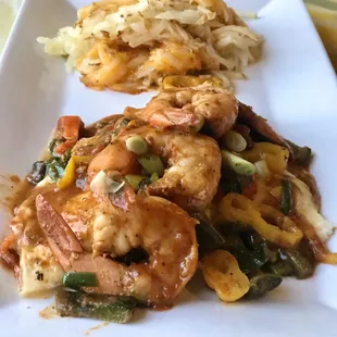 We do Specials...like this Moroccan Shrimp Omelet!!
