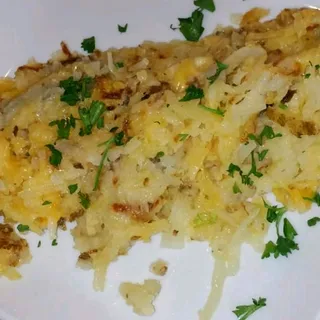 B&B cheese crusted hash browns