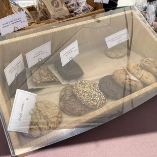Cookies for sale at Batter Bakery at the Ferry Building Farmer's Market in San Francisco.