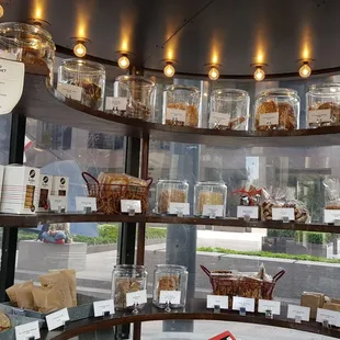 The inside of the bakery