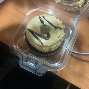 Chocolate peanut butter cupcake tastes