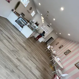 the interior of a coffee shop