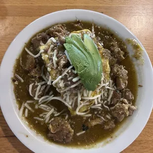 Chile Verde Omelette