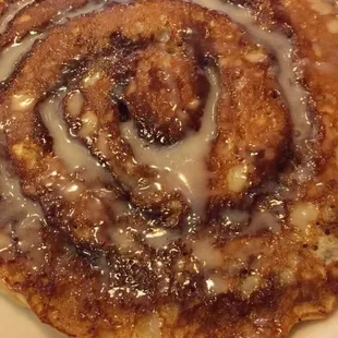 Cinnamon roll pancake!