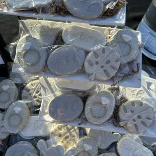 a stack of sugar cookies